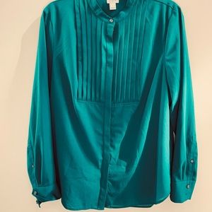 J. Crew Drapey Tuxedo Blouse EUC